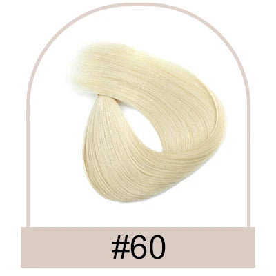Straight Tape in Human Hair Extension 20pcs 100% Human Remy Hair Extensions Natural Tapes in Human Fusion Hair Ombre Blonde 613#