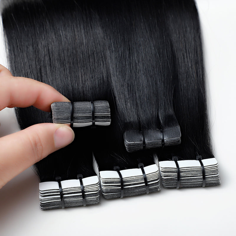 Tapes extensions cheveux humains vierges excellente qualité 1B#